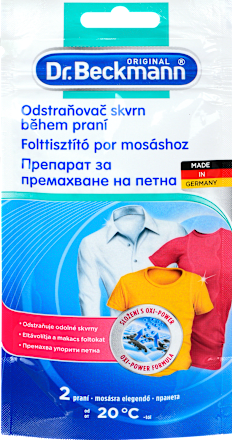 odstraňovač skvrn během praní Dr. Beckmann