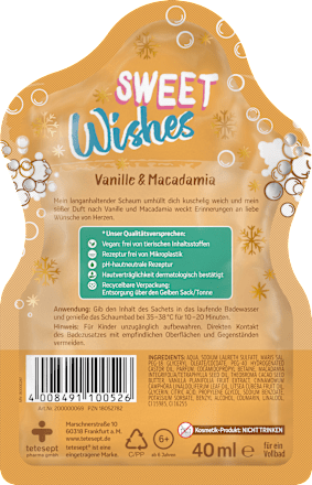 Schaumbad Sweet Wishes tetesept