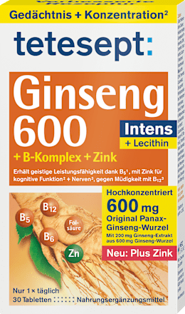 Ginseng 600 Intens Tabletten tetesept
