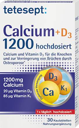 Calcium + D3 Osteo 1200 hochdosiert Kautabletten tetesept
