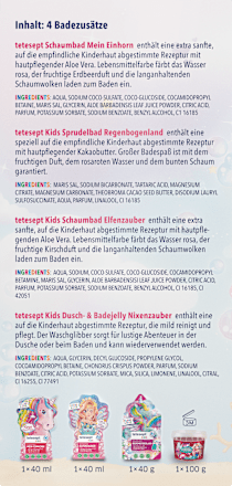 Geschenkset Kinder Badezusatz Magische Abenteuer 4tlg tetesept: KIDS