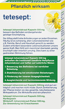 Johanniskraut Kapseln tetesept