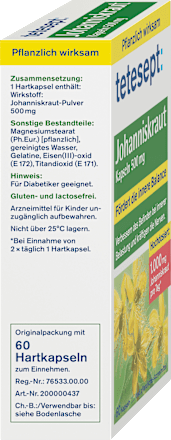 Johanniskraut Kapseln tetesept