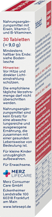 Tabletten Eisen + B12 + C + Folsäure tetesept