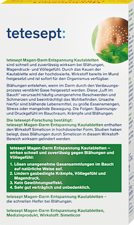 Magen - Darm Entspannung Kautabletten tetesept