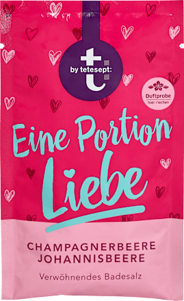 Badesalz Eine Portion Liebe t by tetesept