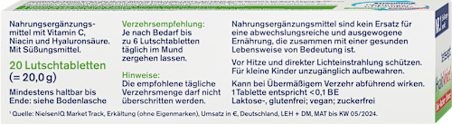 Lutschtabletten HyaloVoice Hals Rachen Stimme 20 St tetesept