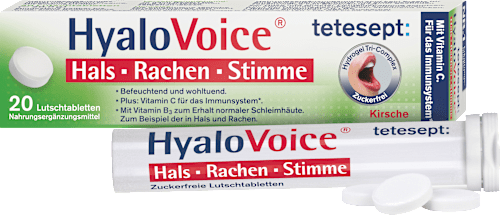 Lutschtabletten HyaloVoice Hals Rachen Stimme 20 St tetesept