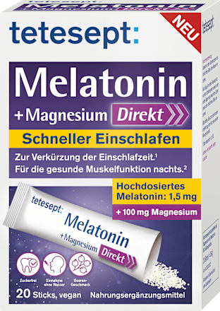Melatonin Magnesium Direkt Sticks 20 St tetesept