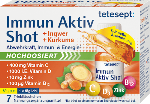 Immun aktiv Ingwer Kurkuma Trinkampullen 7 St tetesept