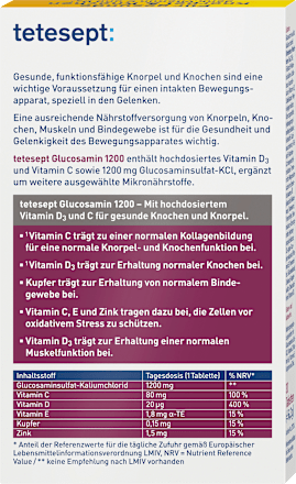 Glucosamin 1200 Tabletten tetesept