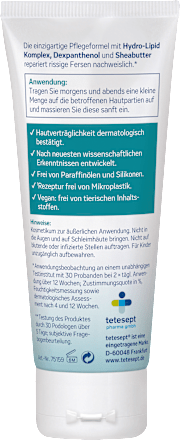 Fußcreme, Schrundensalbe Repair+ tetesept