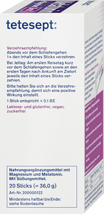 Melatonin Magnesium Direkt Sticks 20 St tetesept