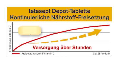 Vitamin C 1200 Depot + Zink + D3 Tabletten 30 St  tetesept