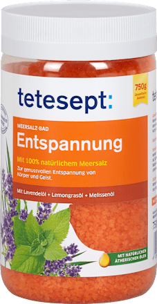 Badesalz Entspannung tetesept