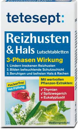 Reizhusten & Hals Lutschtabletten 3-Phasen Wirkung tetesept