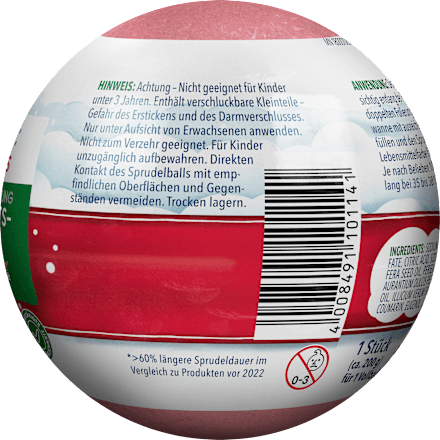 Kinder Badezusatz Badebombe Überraschung Weihnachtsbäckerei Teddies tetesept