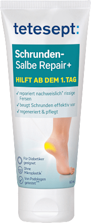 Fußcreme, Schrundensalbe Repair+ tetesept