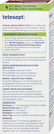 Gesundheitsbad Rücken- Wärme tetesept
