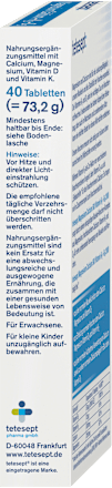 Magnesium Calcium Vitamin K + D Tabletten 40 St tetesept