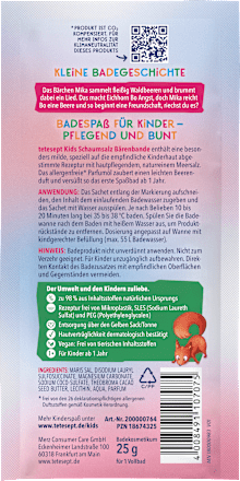 Kinder Badezusatz Schaumsalz Bärenbande tetesept: KIDS