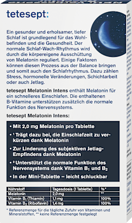 Melatonin Intens Mini Tabletten 30 St tetesept