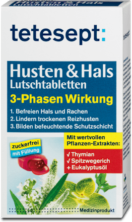 Reizhusten & Hals Lutschtabletten 3-Phasen Wirkung tetesept