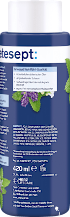 Schaumbad Ruhe & Entspannung tetesept