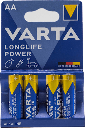 Baterii puternice cu durată lungă de viață AA R6 Varta