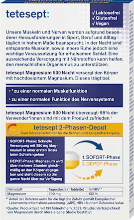 Magnesium Tabletten Nacht 30 St. tetesept