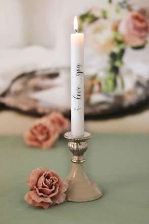 Leuchterkerzen "i love you" Dekorieren & Einrichten