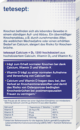 Calcium + D3 Osteo 1200 hochdosiert Kautabletten tetesept