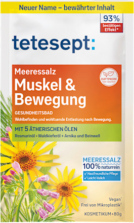Badesalz Muskel & Bewegung  tetesept
