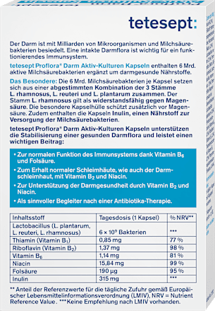 Proflora Darm Aktiv-Kulturen Kapseln 24St. tetesept