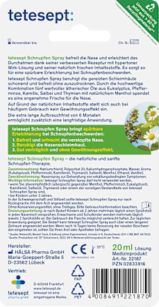 Nasenspray Schnupfen Spray tetesept