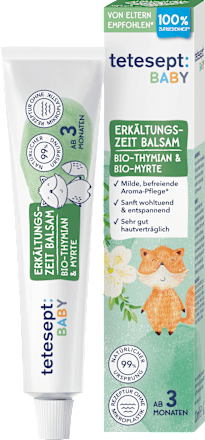 Baby Erkältungszeit Balsam mit Thymian & Myrte tetesept