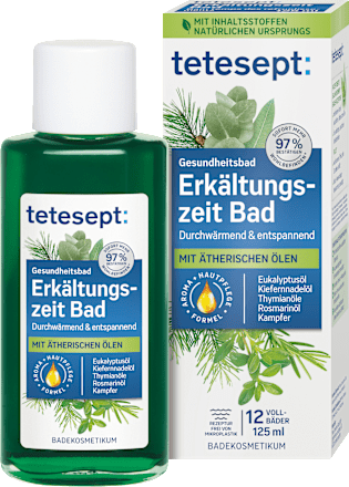 Erkältungszeit Bad tetesept