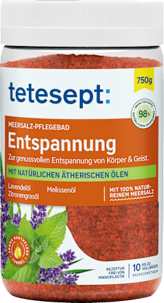 Badesalz Entspannung tetesept