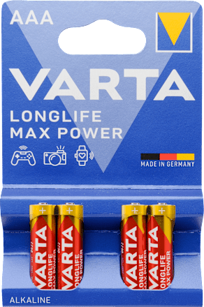 Longlife MAX power elem AAA Varta