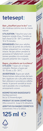 Gesundheitsbad Rücken- Wärme tetesept