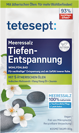 Badesalz Meeressalz Tiefenentspannung  tetesept