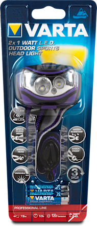 LED Stirnlampe Outdoor Sports Varta