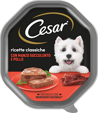 Cibo umido per cani con manzo e pollo Ricette Classiche Cesar