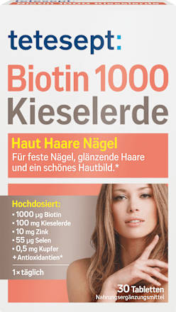 Biotin + Kieselerde Tabletten 30 St tetesept