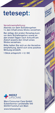 Melatonin + Magnesium Direkt Sticks 20 St tetesept