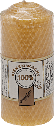 Stumpenkerze Wabe Steinhart KERZEN