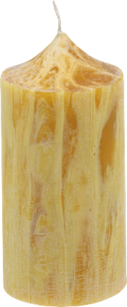Kerze aus 100% Bienenwachs mit Struktur (12 cm) Steinhart KERZEN