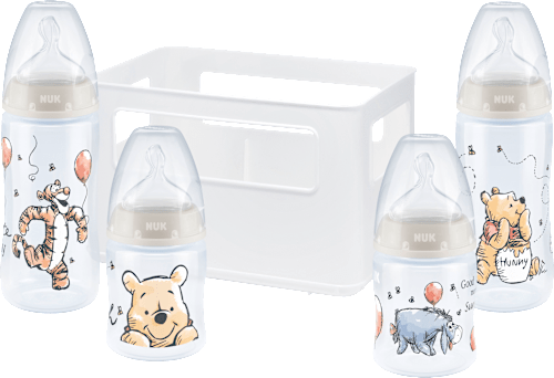 Babyflaschen Disney First Choice Tem. Control 0-6 Monate, 4tlg Starterset NUK