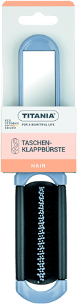 Сгъваема четка за коса с огледало, различни цветове/мотиви TITANIA