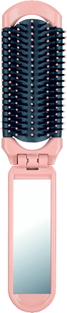 Сгъваема четка за коса с огледало, различни цветове/мотиви TITANIA